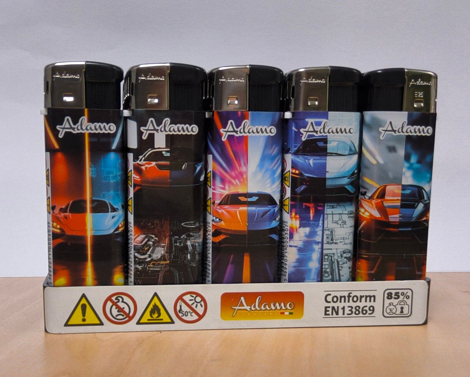 Aansteker wegwerp Sport car (5stuks)