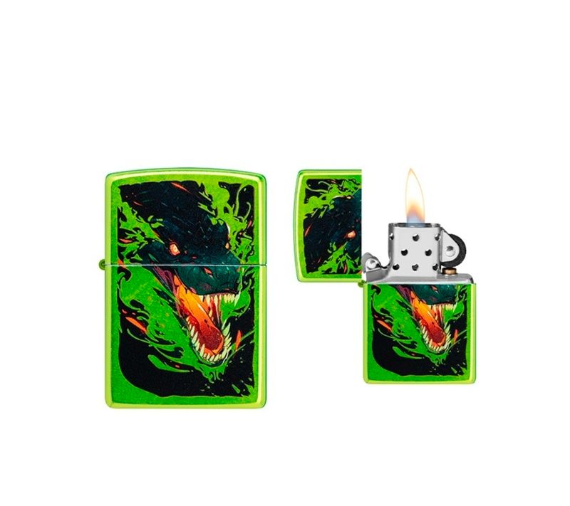 Zippo - Green Dragon Design