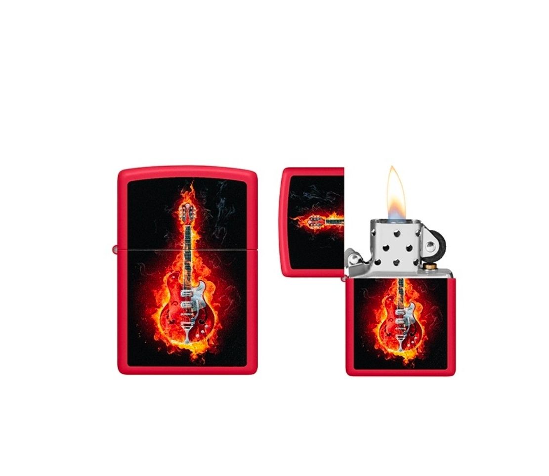 Zippo - Burning Guitar Design