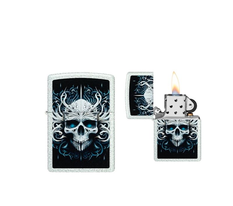 Zippo - Abstract Skull Design