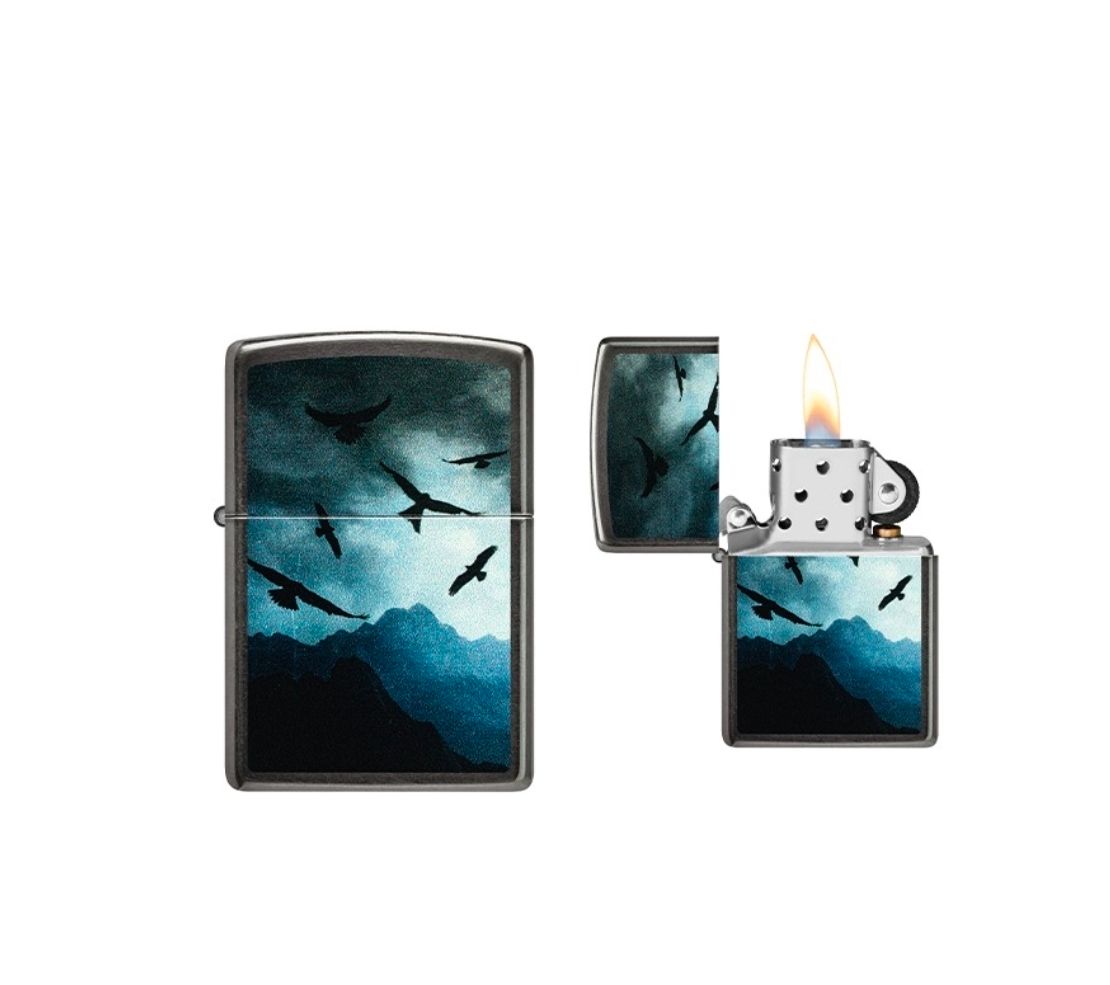 Zippo - Mountains and Hawks Design