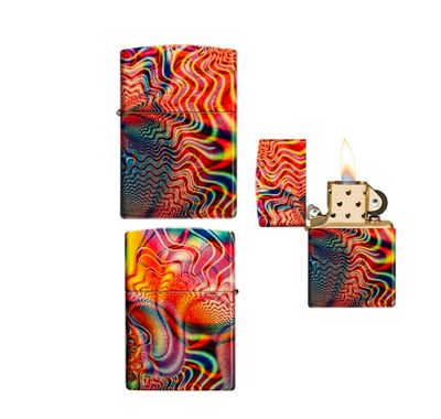 Zippo - Pattern Design Tumbled Brass