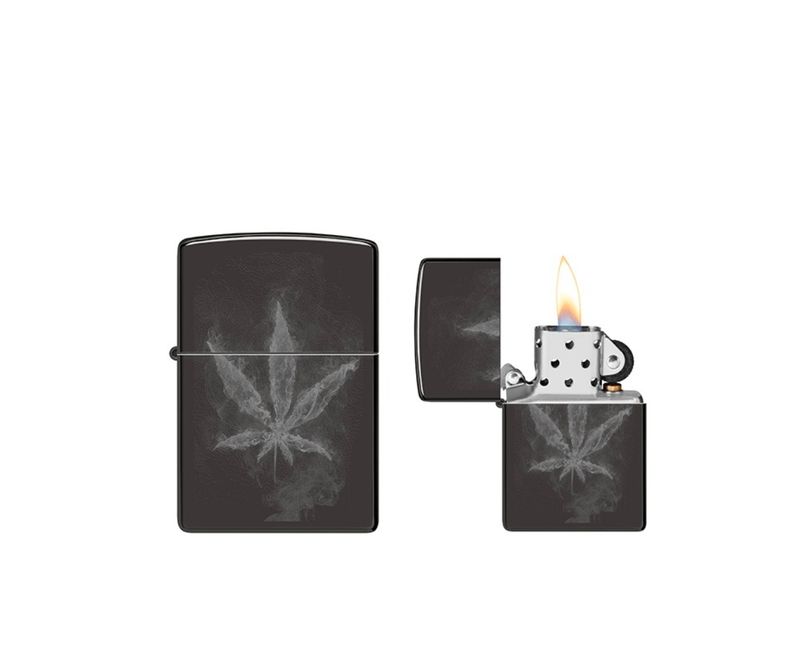 Zippo - Smokey Leaf Design