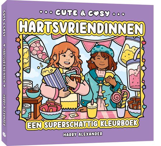 Cute &amp; Cosy Hartsvriendinnen. kleurboek