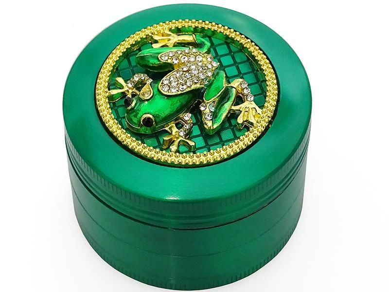 Grinder "Strass" 4-delige  37 x 51 mm Groen