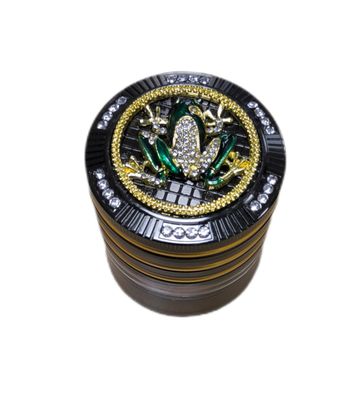 Grinder "High Grade Glitter"  4-delige ; 52 x 62 mm Kikker