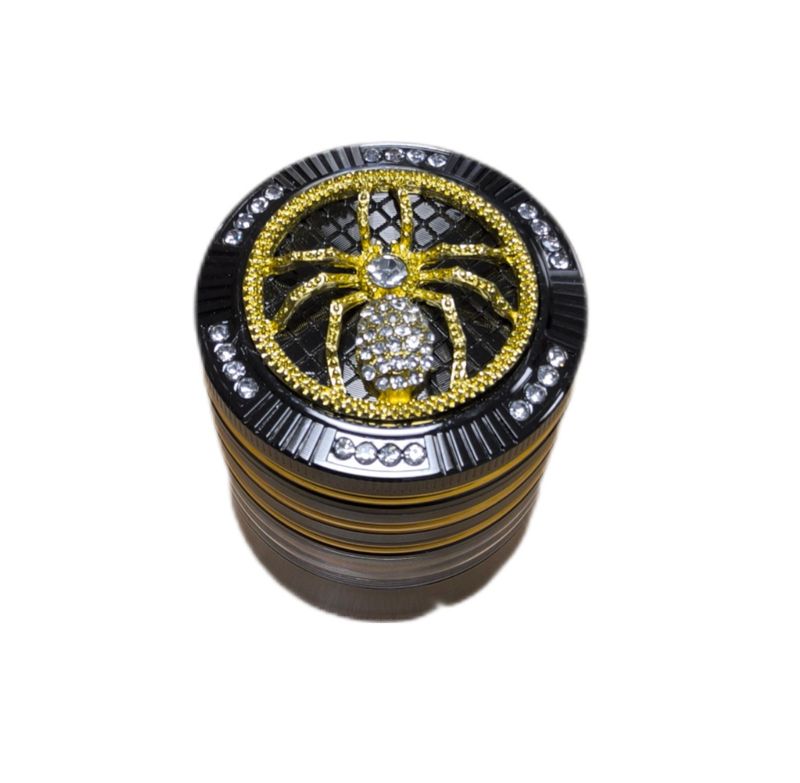 Grinder "High Grade Glitter"  4-delige ; 52 x 62 mm Spin