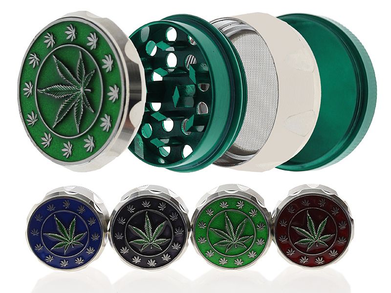 Grinder "Hemp Leaf" Metaal