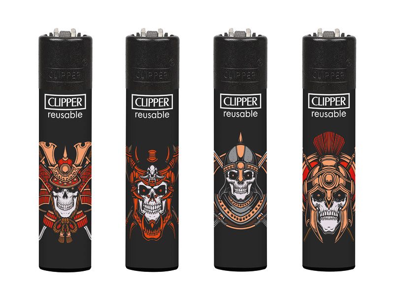 Clipper aansteker - Skull 22 - CP11 (4 stuks)
