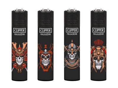 Clipper aansteker - Skull 22 - CP11 (4 stuks)