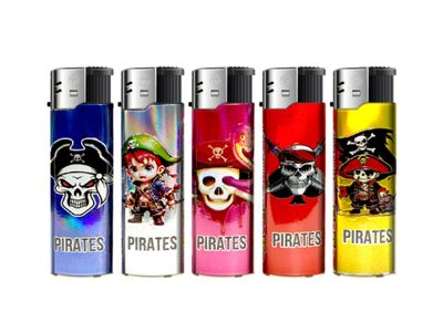 Wegwerpaansteker Pirates (5stuks)