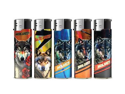Wegwerpaansteker Wolves (5stuks)
