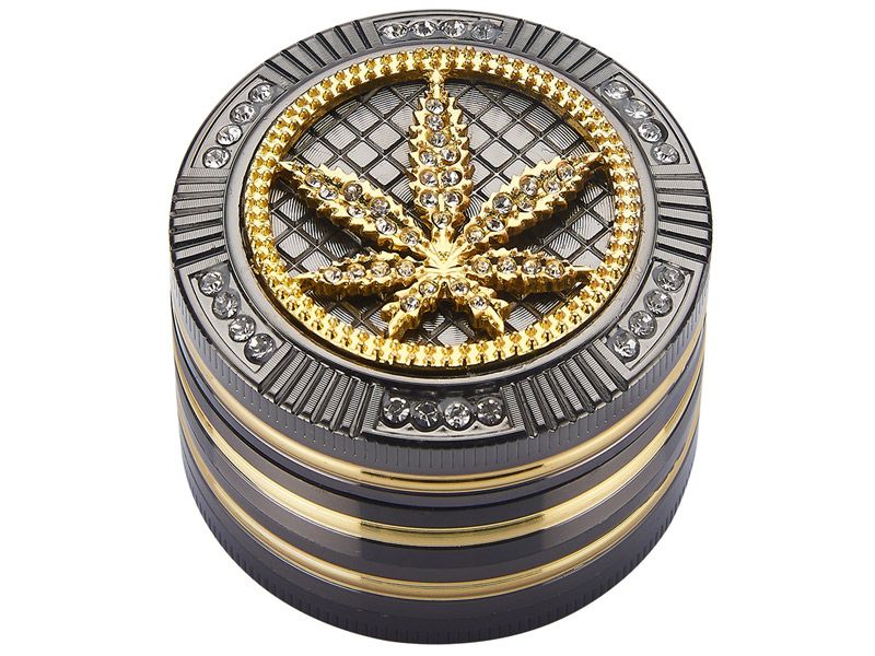 Grinder "Bling-Bling Leaf" 4 delig Ø 50mm