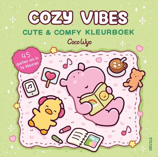 Cozy Vibes Cute &amp; Comfy kleurboek Coco Wyo