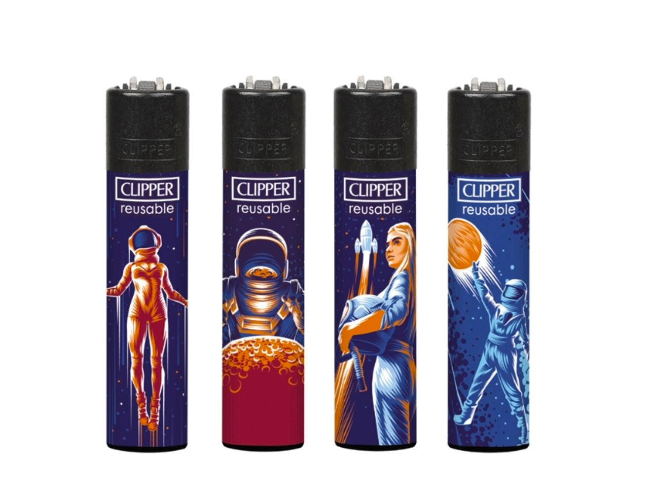 Clipper aansteker - Astronauten - CP11 (4 stuks)