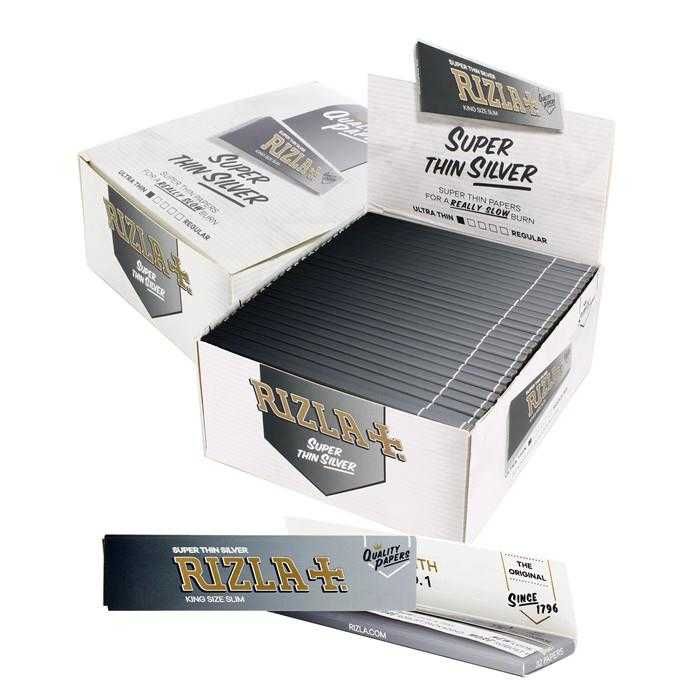 Rizla silver slim paper Display ( 50 stuks)