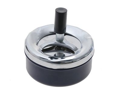 Draaiende asbak Blauw, Ø 9 cm; Hoogte 4,5 cm