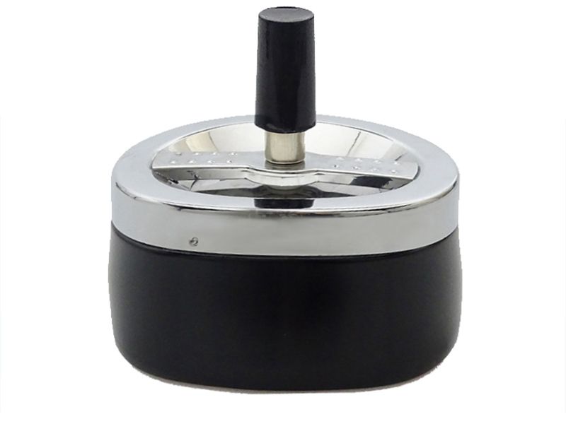 Draai asbak Zwart, 9,3 x 9,7 cm