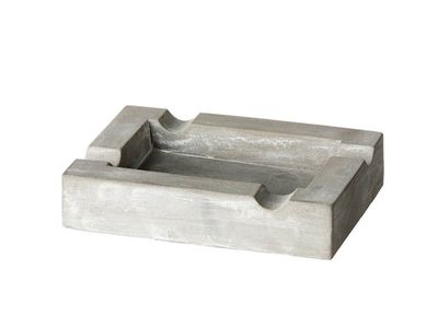 Aasbak "Grijs" beton, met 4 schappen; 15,6 x 11,7 x 3,2 cm