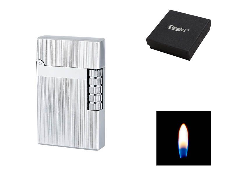 Aansteker Angel "Milan" met frictiewiel, geborsteld chroom