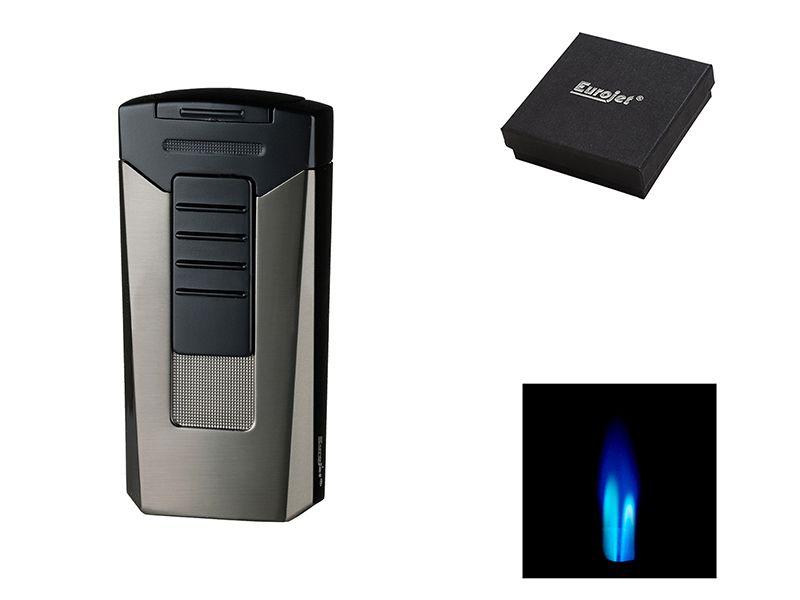 Storm aansteker "Race" antraciet, 2-pack jet-flame