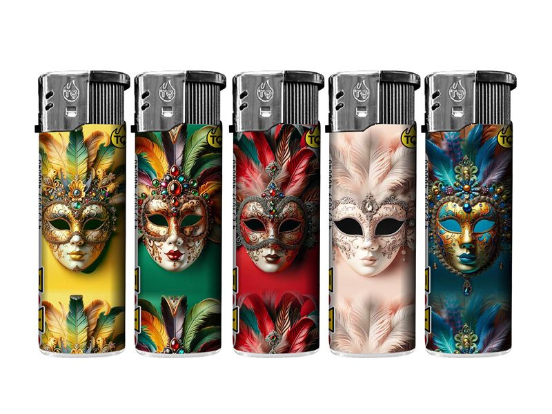 Wegwerpaansteker Venetië Mask (5stuks)