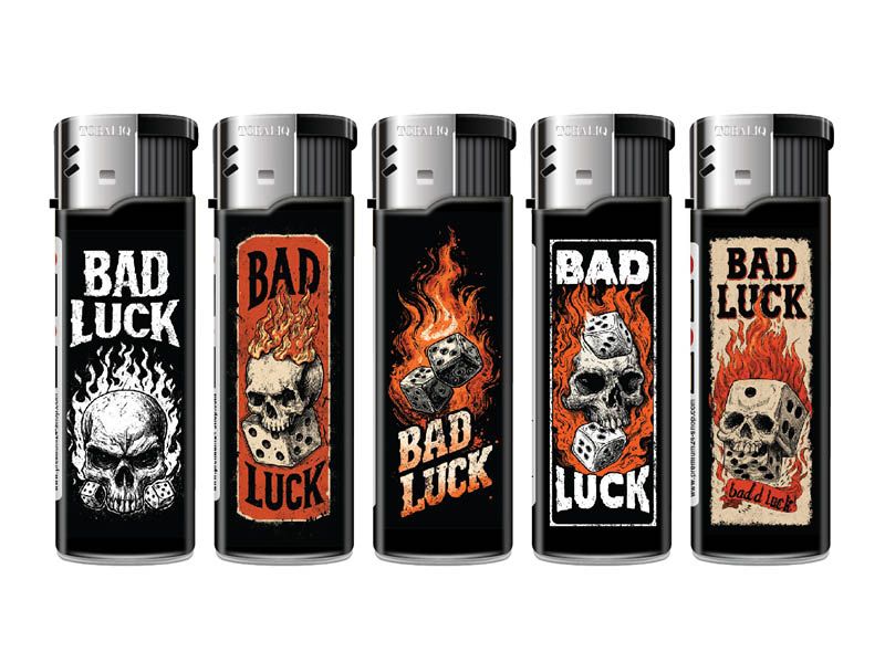 Wegwerpaansteker BAD LUCK  (5stuks)