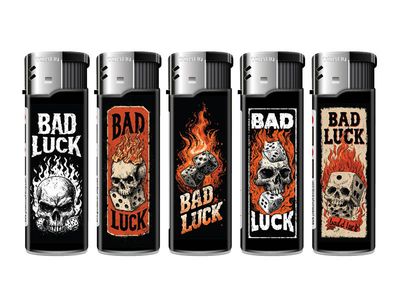 Wegwerpaansteker BAD LUCK  (5stuks)