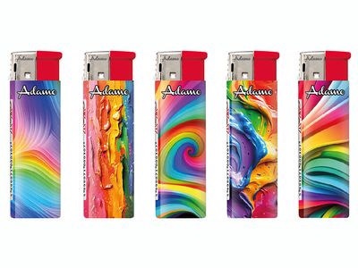 Wegwerpaansteker COLORFUL RAINBOW (5stuks)
