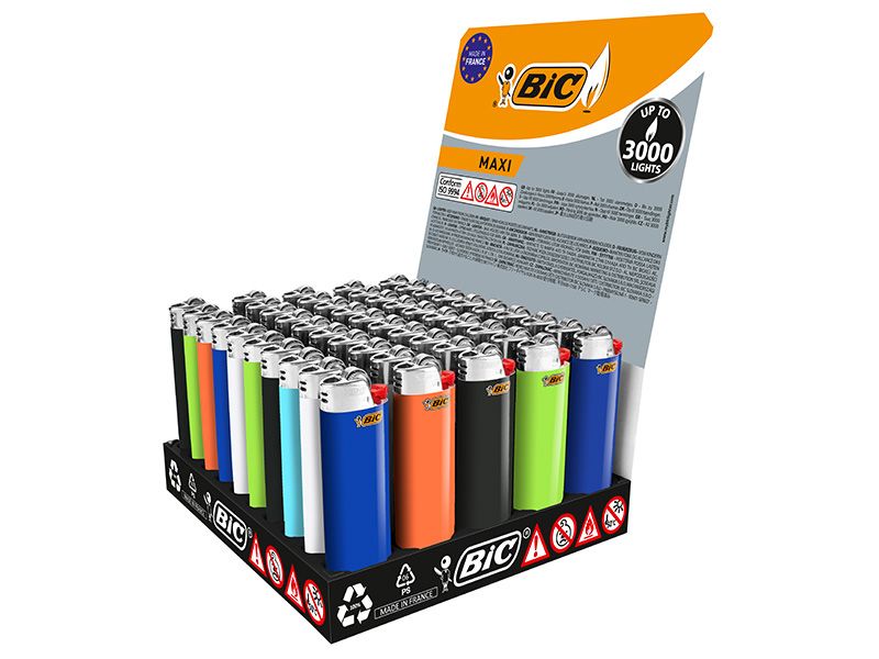 Bic Maxi aansteker Display 50 stuks