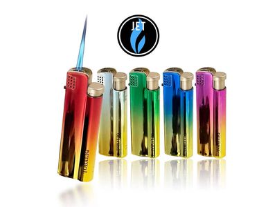 Stormaansteker SFX9 "RAINBOW" Jet-Flame. Assorti