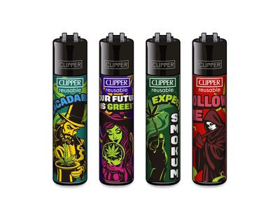 Clipper aansteker - GREEN BAIT - CP11 (4 stuks)