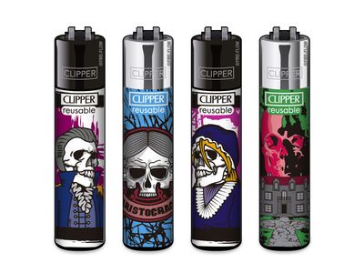 Clipper aansteker - Large ROOTS #4 - CP11 (4 stuks)
