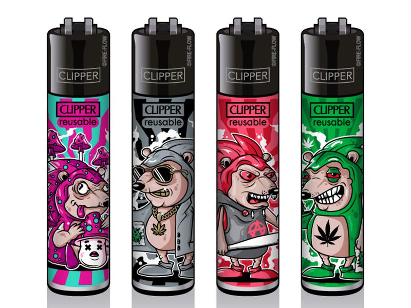 Clipper aansteker - Large IGEL - CP11 (4 stuks)