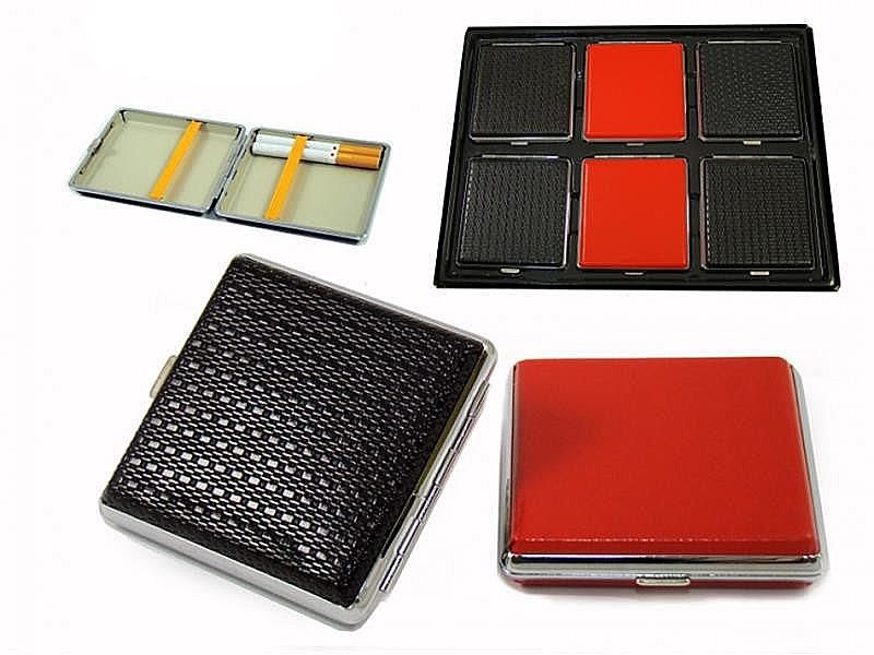 Sigaretten etui Leather look voor 20 sigaretten,