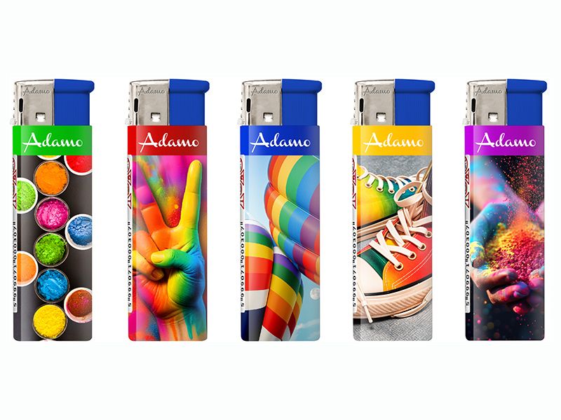 Wegwerpaansteker COLORFUL (5stuks)