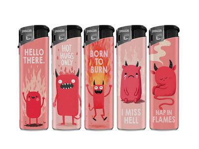 Wegwerpaansteker Cute Hell (5stuks)