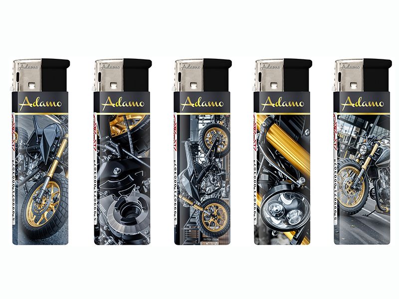 Wegwerpaansteker GOLD MOTORCYCLE (5stuks)