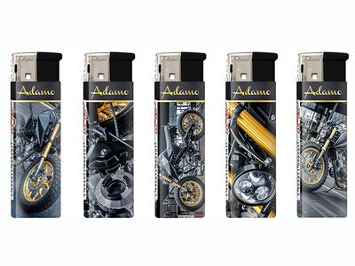 Wegwerpaansteker GOLD MOTORCYCLE (5stuks)