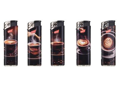 Wegwerpaansteker KOFFIE (5stuks)