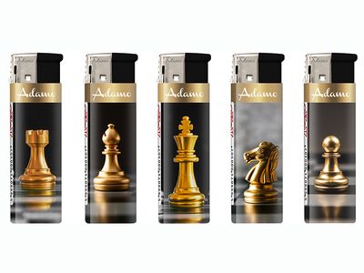 Wegwerpaansteker GOLD CHESS (5stuks)