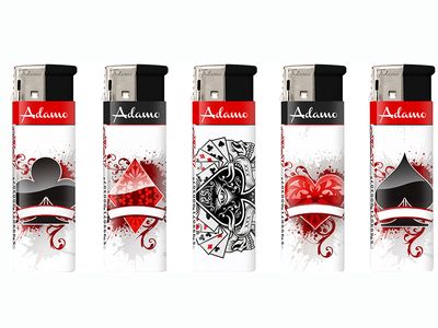 Wegwerpaansteker POKER (5stuks)