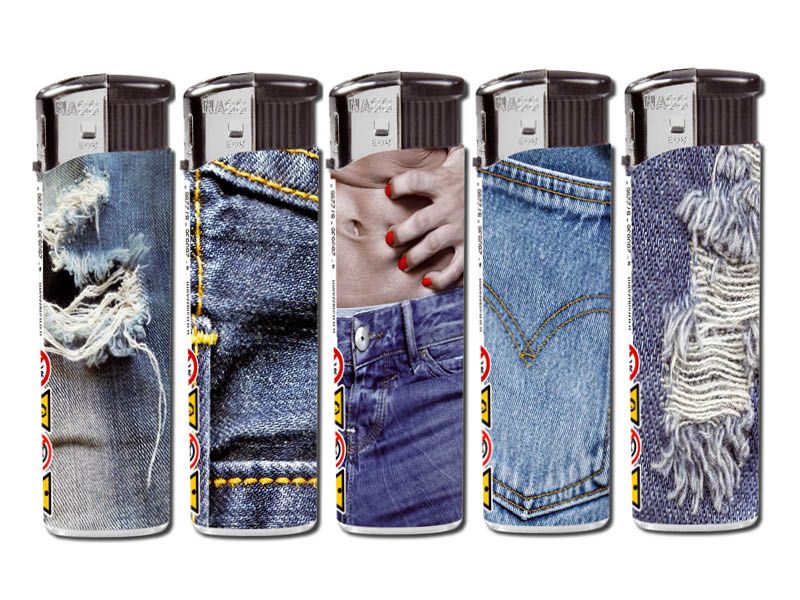 Wegwerpaansteker Blue Jeans  (5stuks)