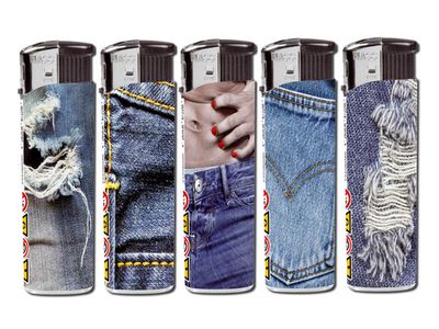 Wegwerpaansteker Blue Jeans  (5stuks)