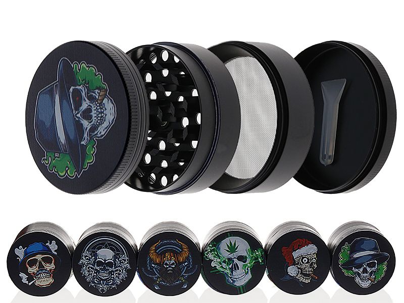 Grinder "Skulls" Metall, 50 x 37 mm ( assorti)