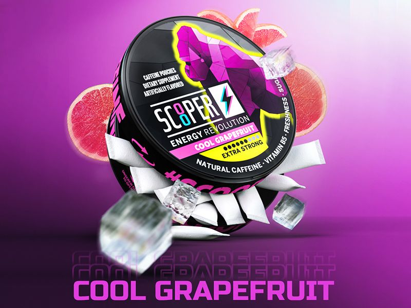 Scooper Energy "Cool Grapefruit" Extra Strong