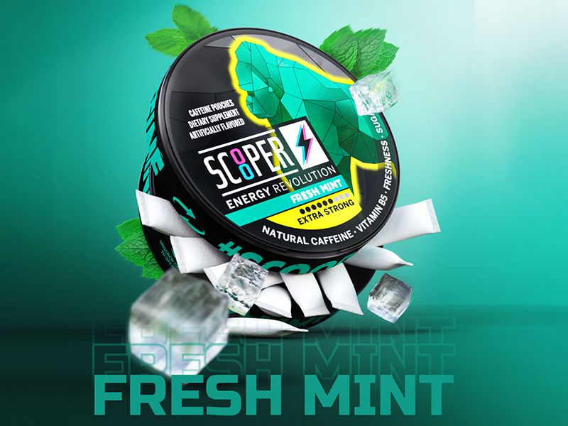 Scooper Energy "Fresh Mint" Extra Strong