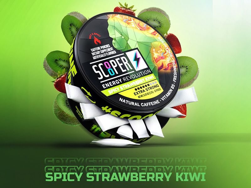Scooper Energy "Spicy Strawberry Kiwi" Extra Strong