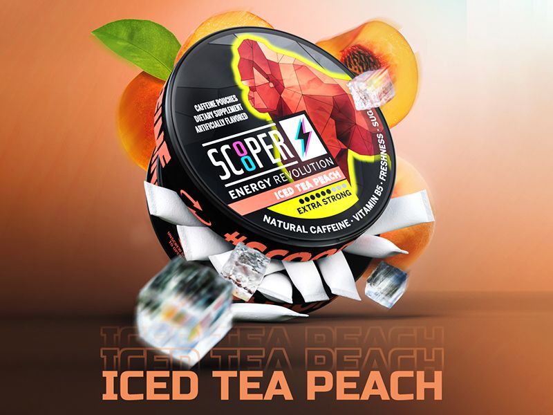 Scooper Energy "Iced Tea Peach" Extra Strong