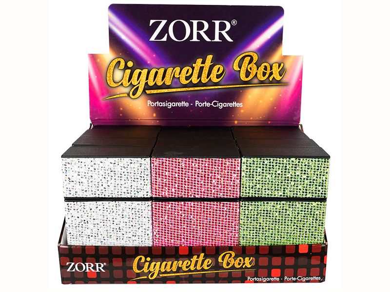 Sigarettendoosjes "Glitter", voor 20 sigaretten
